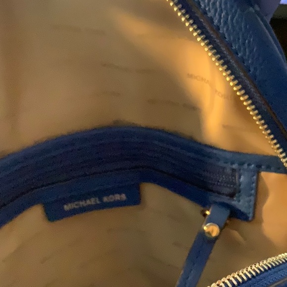 Michael Kors-EUC-Rhea pebbled leather backpack Approx. 14”x12.5”5”-Retail 358 - Picture 6 of 9